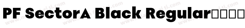 PF SectorA Black Regular字体转换